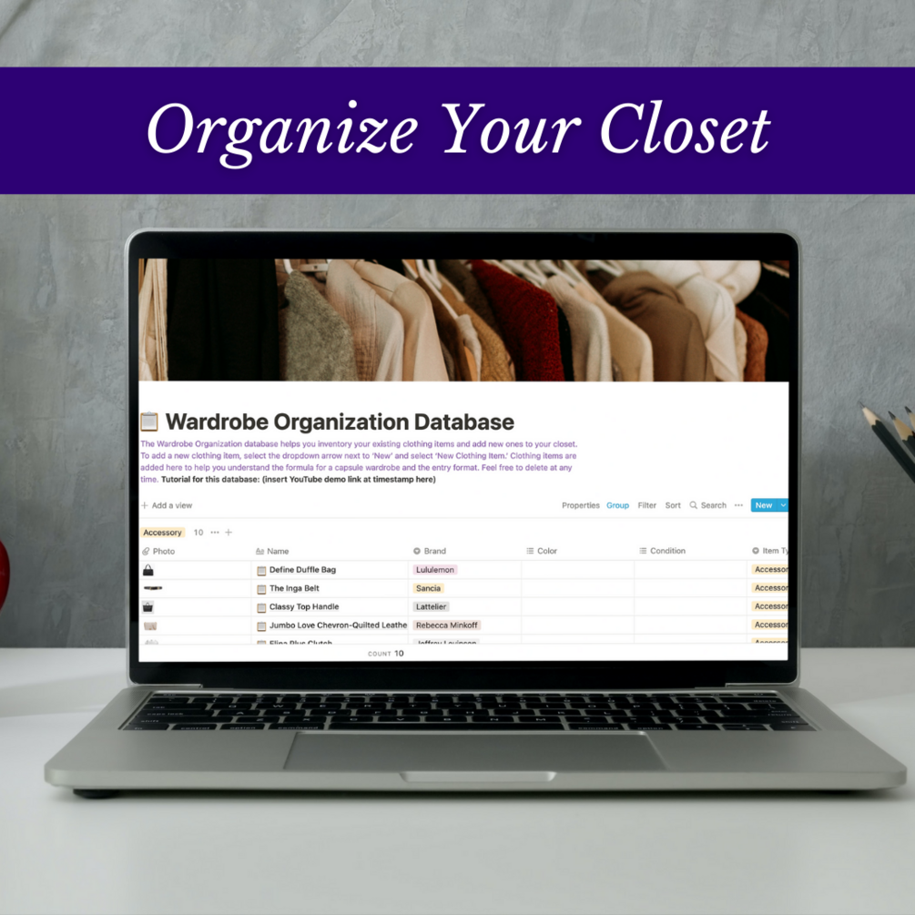 Capsule Wardrobe Planner dashboard