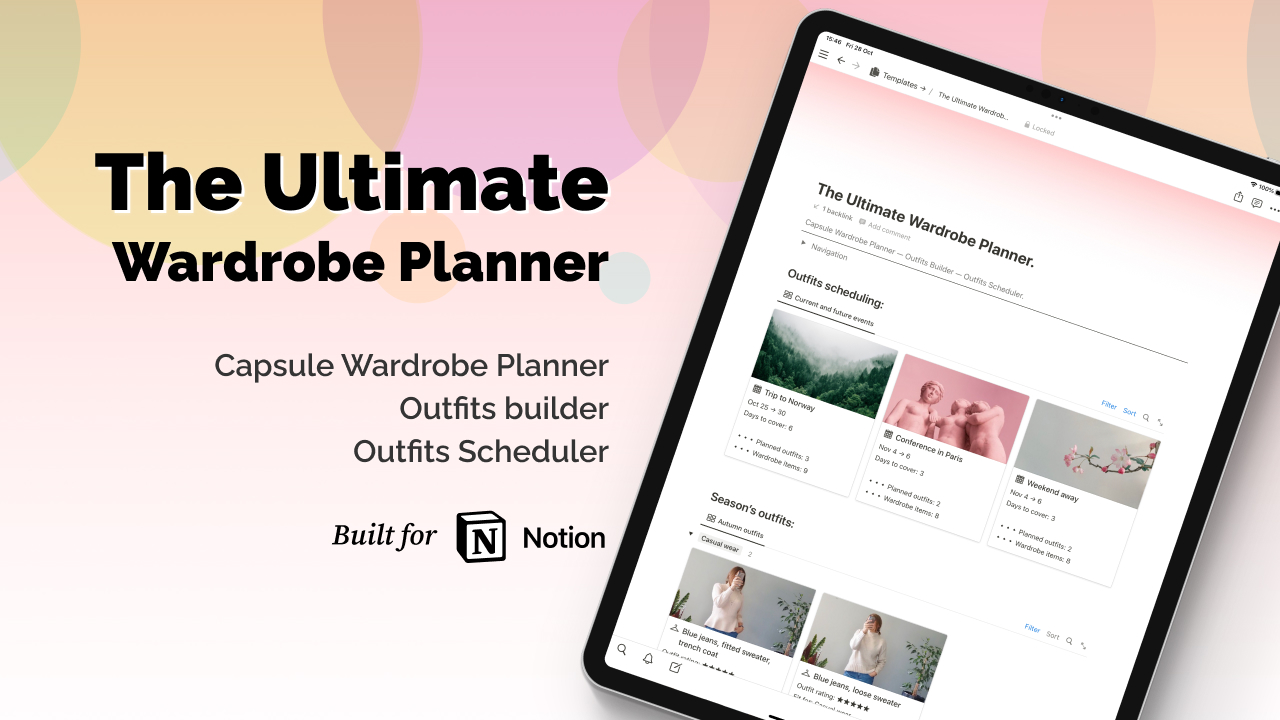 The Ultimate Wardrobe Planner for Notion